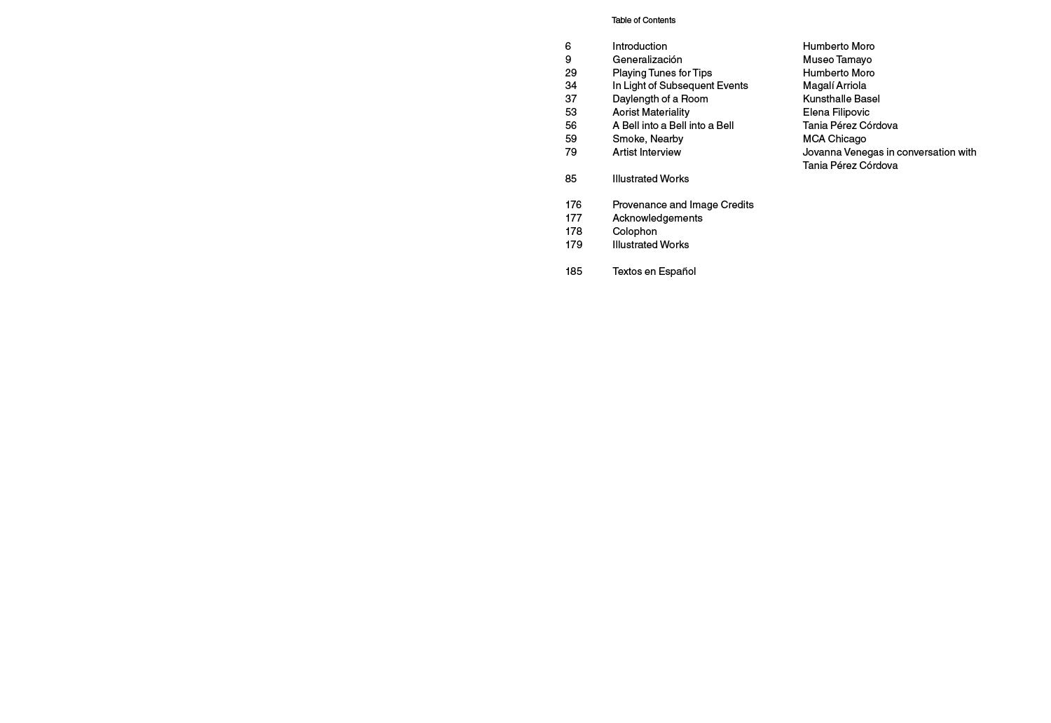 Tania Pérez Córdova: Generalization