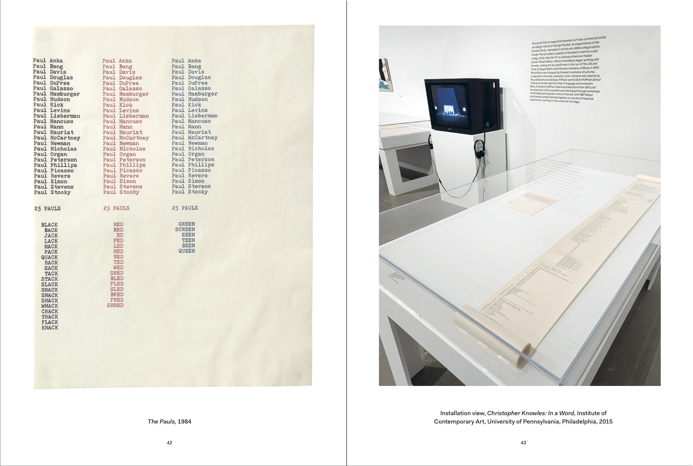 Christopher Knowles: In a Word